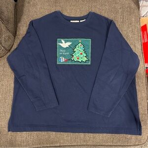 Basic Editions Holiday Christmas Sweatshirt